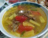 Hình bước làm 3 của món Canh thịt bò thơm cà