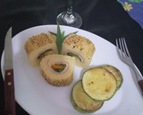 Foto del paso 5 de la receta: Rollitos de papas rellenas con jamón queso zanahoria y acelga