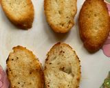 A picture of step 4 of Herb Crostini for light lunch.