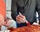 A picture of step 6 of Pioneer woman meatloaf.