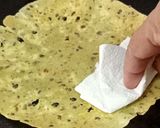 A picture of step 1 of Masala Papad.
