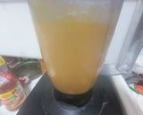 A picture of step 3 of Totapuri mango with sago and chia seeds Milk custard pudding.