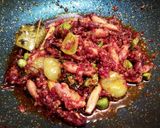 Foto langkah ke 5 dari resep Oseng Mercon Cumi Asin.