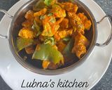 A picture of step 7 of Chicken and Peppers Curry:.