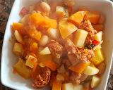 Foto del paso 7 de la receta: Guiso de otoño con porotos de manteca y chorizo #Mercado