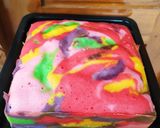 Foto langkah ke 7 dari resep Bolu zebra rainbow.