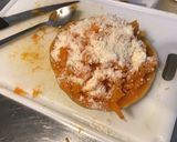Une image de l'étape 4 de Diable de courge au parmesan,oignon de roscoff et tomates séchées.