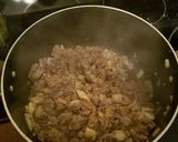 A picture of step 2 of Lasagna Soup.