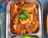 A picture of step 7 of Kadai Paneer Masala.