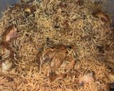 A picture of step 5 of Chicken Pilau.