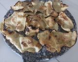A picture of step 2 of Khichiya masala papad.