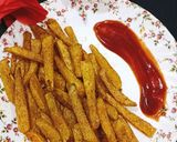 मसाला फ्रेंच फ्राइज़ (Masala French Fries recipe in Hindi) रेसिपी चरण 4 फोटो