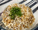 A picture of step 3 of Sabudana Vada.