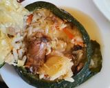 Foto del paso 5 de la receta: Zapallito Italiano Relleno con Arroz