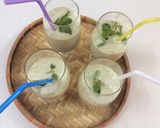 Hình bước làm 2 của món Sinh tố dưa bở mát, bổ cho bé 