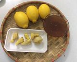 Hình bước làm 1 của món Chanh vàng, gừng vàng ngâm mật ong 