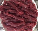 Hình bước làm 2 của món Thịt bò cuốn cải xanh