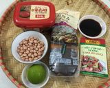 Hình bước làm 4 của món Thịt ba rọi, thit bò nướng trên bàn