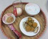 Hình bước làm 1 của món Sinh tố khoai lang vàng 