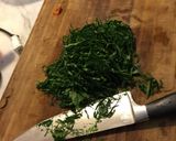 A picture of step 1 of Vietnamese Beef Wrapped in Betel Leaves (Thịt bò cuốn lá lốt) from Long An.