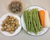 Hình bước làm 1 của món Rau củ xào tôm do O Gái làm
