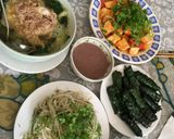A picture of step 7 of Vietnamese Beef Wrapped in Betel Leaves (Thịt bò cuốn lá lốt) from Long An.