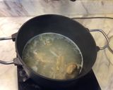 A picture of step 1 of Chicken Broth Glass Noodle Soup.