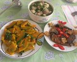 Hình bước làm 3 của món Canh khoai sọ hầm sườn non 