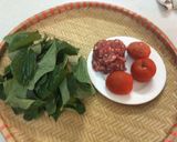 Hình bước làm 1 của món Canh lá lốt thịt bò