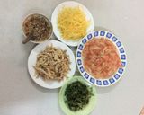 Hình bước làm 2 của món Gỏi Bưởi Trộn Thịt Gà