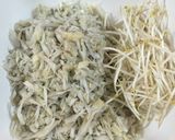 Hình bước làm 1 của món Nộm mít xanh O Gái Kỳ Anh