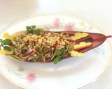 Hình bước làm 5 của món Nộm hoa chuối Sài Gòn