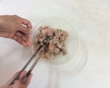 Hình bước làm 2 của món Bông bí nhồi cá thác lát chiên gòn