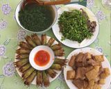 Hình bước làm 6 của món Bông bí nhồi cá thác lát chiên gòn