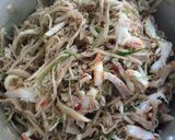 Hình bước làm 6 của món Nộm củ chuối của bà Lan Sơn tây