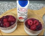 A picture of step 5 of Quick and easy Panna cotta with ruspberry.