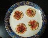 A picture of step 2 of Masala papad.