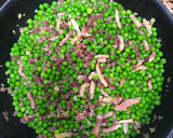 Foto del paso 3 de la receta: Guisantes con bacon y jamón