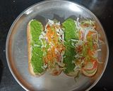 A picture of step 4 of Vegetable Subway Sandwich.