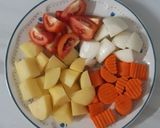 A picture of step 1 of "Chicken Soup with Potato"🐔🥔🥕🍅🧅🥣.