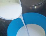 A picture of step 3 of Neerdose(waterydosa) with sweet coconut milk.