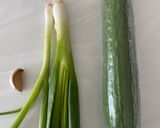 A picture of step 1 of Spicy cucumber salad.
