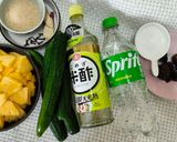 夏日小菜同樂會-雪碧漬鳳梨小黃瓜的食譜步驟1照片