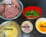 Hình bước làm 1 của món Thịt viên chiên