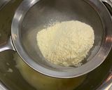 A picture of step 2 of Einkorn maple roll cake.