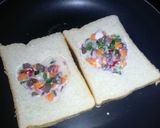 A picture of step 5 of Egg in a bread hole & Watermelon #Breakfastcontest #Plateaustate.