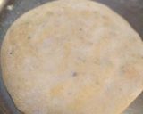 A picture of step 3 of Sattu Paratha with Tomato chutney.