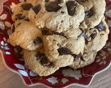 Une image de l'étape 5 de Cookies à la poudre d’amande et à la purée de pommes au chocolat noir.