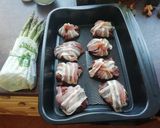 Sült spárga és bacon májas recept fázis 2 fotója