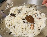 A picture of step 1 of Jeera Rice.